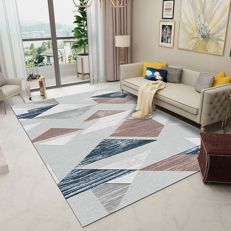 Relaxing Decoration Rug Multi Colored Geometric Printed Carpet Polyster Anti-Slip Pet Friendly Rug Clearhalo 'Area Rug' 'Modern' 'Rugs' Rug' 2285678