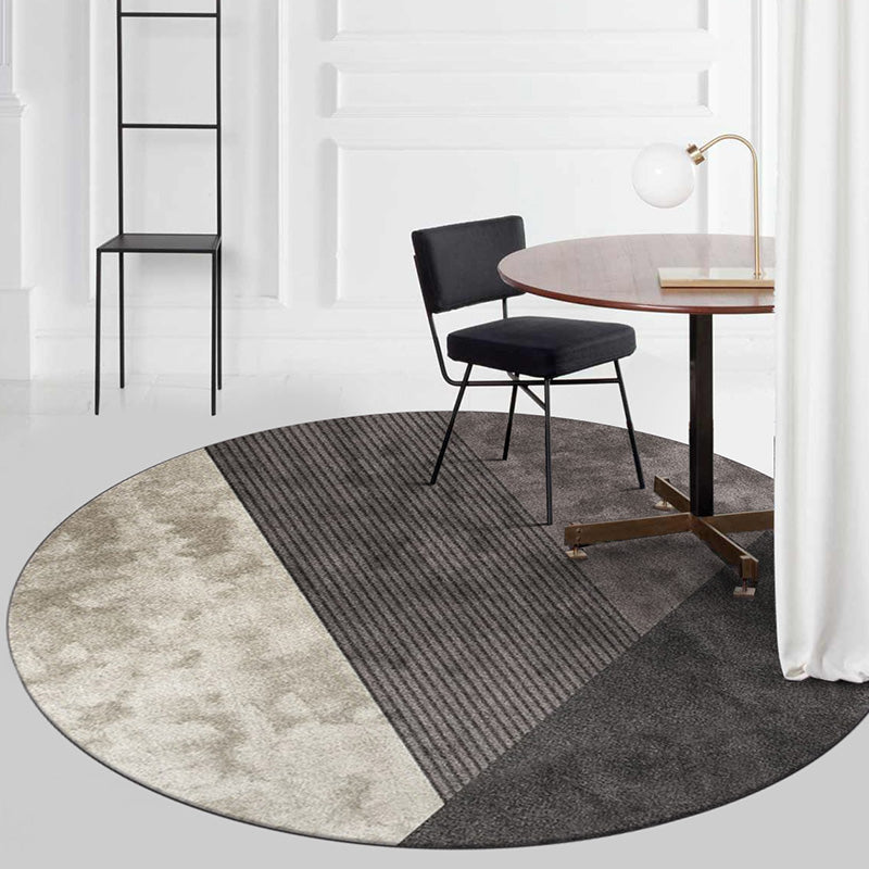 Multi-Color Parlor Rug Trendy Geometric Print Carpet Polyster Pet Friendly Machine Washable Indoor Rug Grey Clearhalo 'Area Rug' 'Modern' 'Rugs' Rug' 2285767