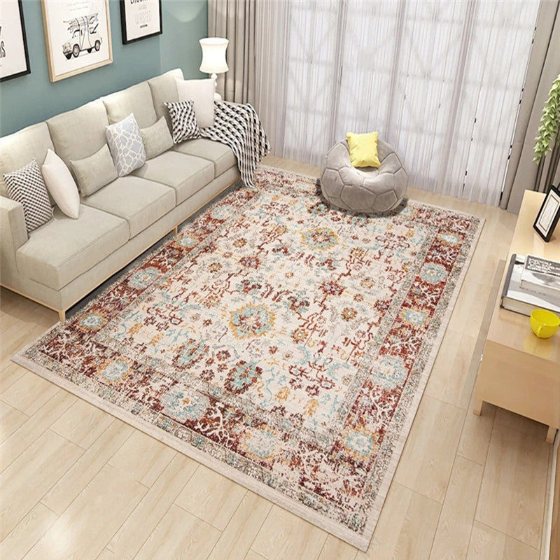 Western Living Room Rug Multicolored Geo Printed Area Carpet Synthetics Non-Slip Backing Pet Friendly Rug Clearhalo 'Area Rug' 'Moroccan' 'Rugs' Rug' 2285826