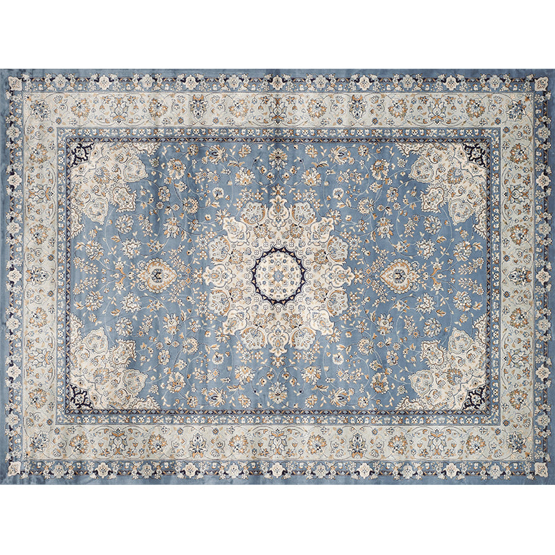Multi-Color Geo Pattern Rug Polypropylene Moroccan Area Rug Easy Care Pet Friendly Indoor Rug for Bedroom Blue Clearhalo 'Area Rug' 'Moroccan' 'Rugs' Rug' 2285847