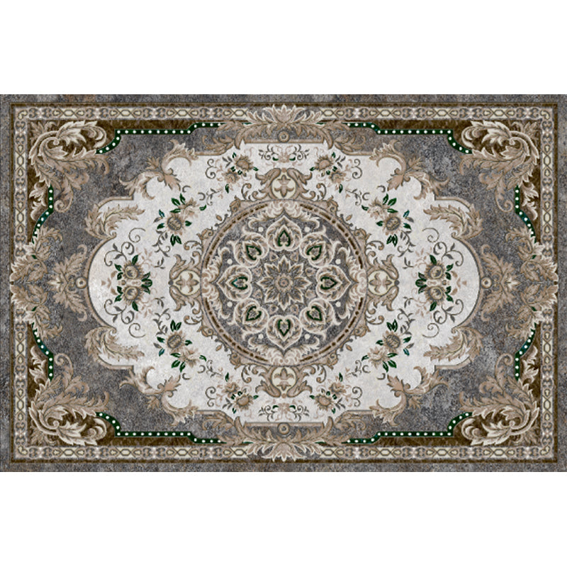 Multi-Color Geo Pattern Rug Polypropylene Moroccan Area Rug Easy Care Pet Friendly Indoor Rug for Bedroom Grey Clearhalo 'Area Rug' 'Moroccan' 'Rugs' Rug' 2285850