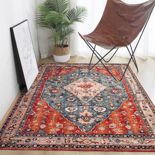 Casual Shabby Chic Rug Multicolored Geometric Print Carpet Anti-Slip Backing Stain-Resistant Rug for Room Red Clearhalo 'Area Rug' 'Moroccan' 'Rugs' Rug' 2285860