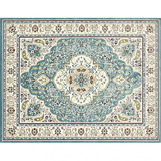 Olden Parlor Rug Multicolored Geometric Printed Area Carpet Easy Care Pet Friendly Indoor Rug Blue Clearhalo 'Area Rug' 'Rugs' 'Vintage' Rug' 2285901