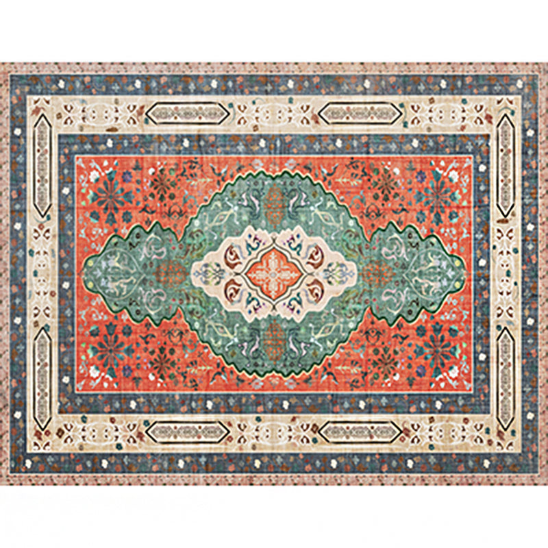 Olden Parlor Rug Multicolored Geometric Printed Area Carpet Easy Care Pet Friendly Indoor Rug Yellow-Red Clearhalo 'Area Rug' 'Rugs' 'Vintage' Rug' 2285905