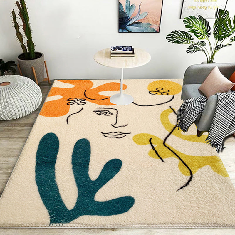 Western Living Room Rug Multi Color Abstract Print Indoor Rug Polyster Anti-Slip Backing Stain-Resistant Carpet Clearhalo 'Area Rug' 'Rug' 2286301