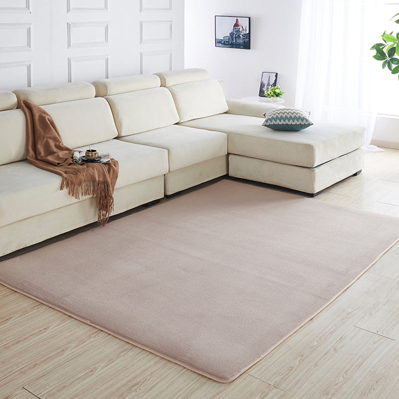 Multi Color Solid Color Rug Polypropylene Relaxing Indoor Rug Anti-Slip Backing Pet Friendly Area Carpet for Room Camel Clearhalo 'Area Rug' 'Casual' 'Rugs' Rug' 2288061