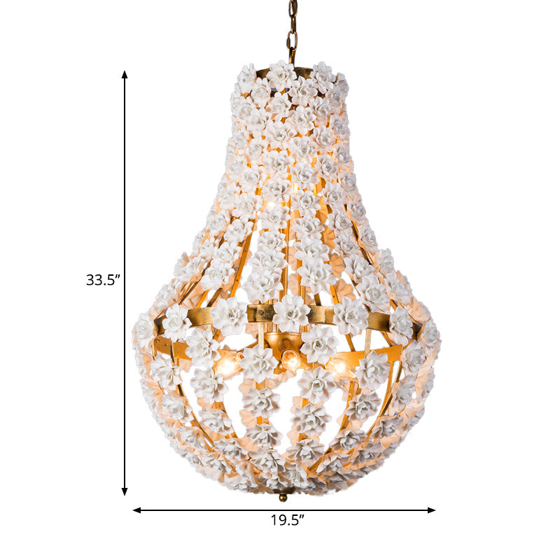 Laser-Cut Chandelier Lamp Nordic Metal 9 Heads 16"/19.5" Wide Silver/Gold Pendant Lighting Fixture with Adjustable Chain Clearhalo 'Ceiling Lights' 'Chandeliers' Lighting' options 229043