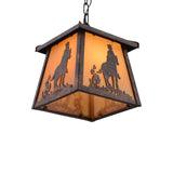 Countryside House Shaped Pendant Lighting 1 Light Metal Hanging Light Fixture in Rust Clearhalo 'Ceiling Lights' 'Pendant Lights' 'Pendants' Lighting' 229056