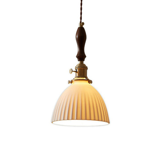 Simplicity Dome 1 Bulb Hanging Light Simplicity White Glass Pendant Light Fixture Clearhalo 'Ceiling Lights' 'Lighting' 'Pendant Lights' 2293591_8797032a-be60-49f9-8a0c-3219c26c6d35