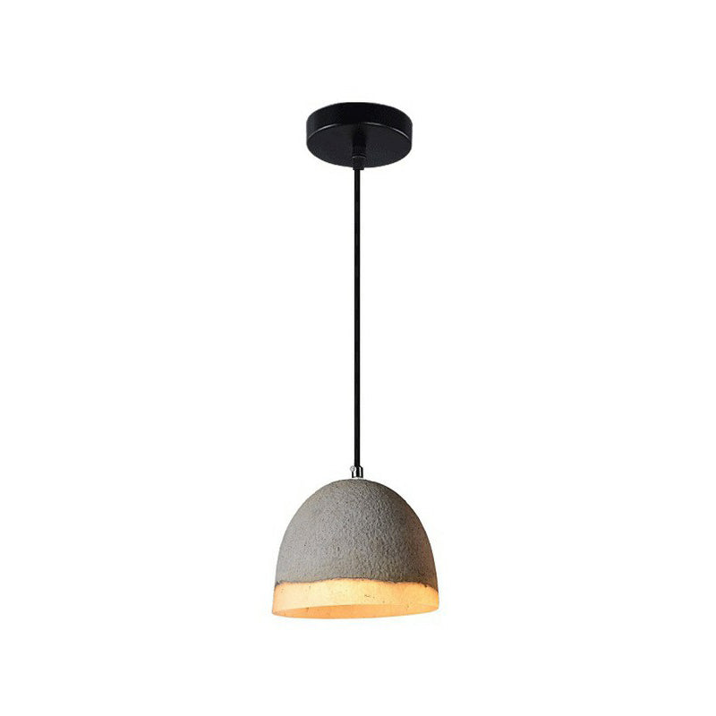 Bell Shaped Ceiling Pendant Nordic Cement 1 Bulb Dining Room Pendulum Light in Grey Clearhalo 'Ceiling Lights' 'Modern Pendants' 'Modern' 'Pendant Lights' 'Pendants' Lighting' 2293749