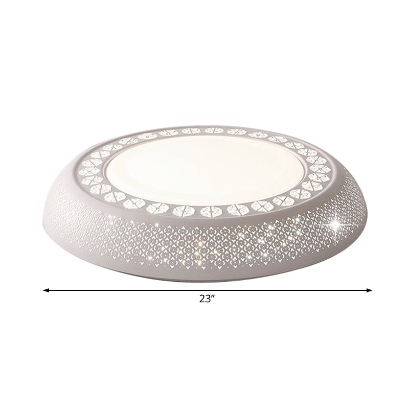 Circular Acrylic Flush Mount Light Modern Led White Flush Ceiling Lamp Fixture in White Light Clearhalo 'Ceiling Lights' 'Close To Ceiling Lights' 'Close to ceiling' 'Flush mount' Lighting' 229424