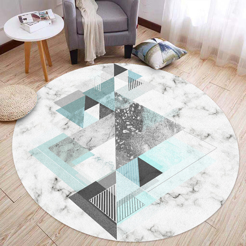 Comfort Bedroom Rug Multi Colored Geo Printed Indoor Rug Polyster Non-Slip Washable Area Carpet Clearhalo 'Area Rug' 'Modern' 'Rugs' Rug' 2295873