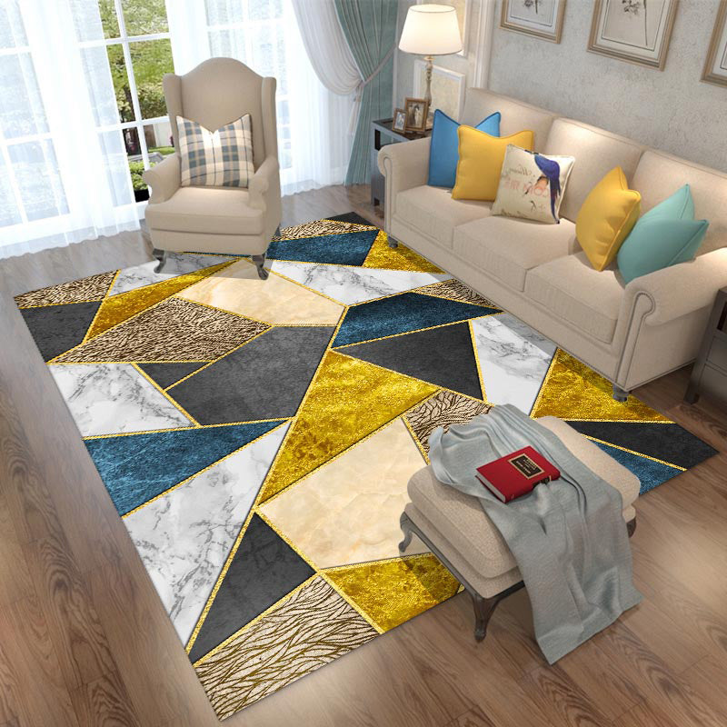 Fancy Geometric Rug Multicolored Polypropylene Area Rug Anti-Slip Backing Easy Care Indoor Rug for Room Clearhalo 'Area Rug' 'Modern' 'Rugs' Rug' 2295949