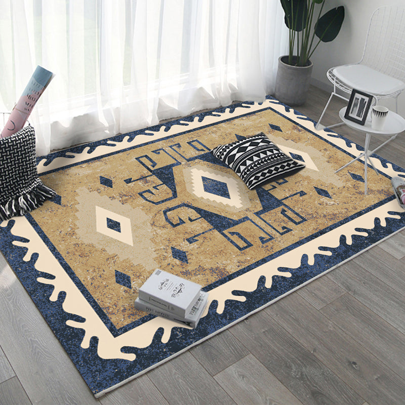 Retro Multicolor Moroccan Rug Polyster Geo Pattern Indoor Rug Anti-Slip Backing Pet Friendly Area Carpet for Bedroom Clearhalo 'Area Rug' 'Moroccan' 'Rugs' Rug' 2296208