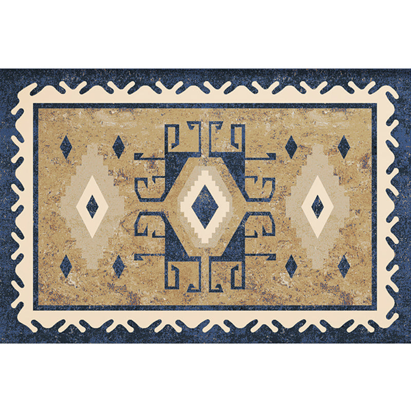 Retro Multicolor Moroccan Rug Polyster Geo Pattern Indoor Rug Anti-Slip Backing Pet Friendly Area Carpet for Bedroom Tan Clearhalo 'Area Rug' 'Moroccan' 'Rugs' Rug' 2296211