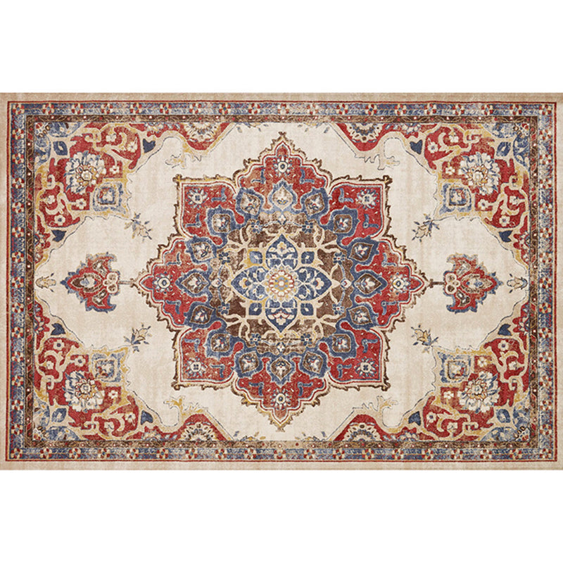 Retro Multicolor Moroccan Rug Polyster Geo Pattern Indoor Rug Anti-Slip Backing Pet Friendly Area Carpet for Bedroom Clearhalo 'Area Rug' 'Moroccan' 'Rugs' Rug' 2296212