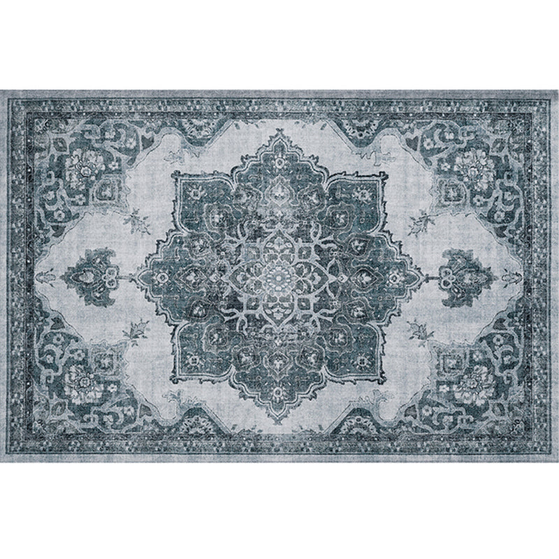 Retro Multicolor Moroccan Rug Polyster Geo Pattern Indoor Rug Anti-Slip Backing Pet Friendly Area Carpet for Bedroom Grey Clearhalo 'Area Rug' 'Moroccan' 'Rugs' Rug' 2296214