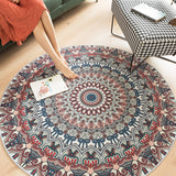 Multi-Colored Shabby Chic Rug Polyster Flower Printed Area Rug Anti-Slip Backing Easy Care Carpet for Living Room Light Orange Clearhalo 'Area Rug' 'Moroccan' 'Rugs' Rug' 2296223