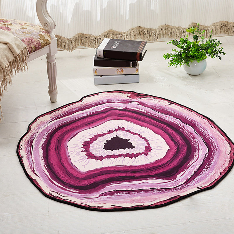 Unique Decoration Rug Multicolor 3D Print Area Rug Polypropylene Easy Care Pet Friendly Washable Indoor Rug Purple Clearhalo 'Area Rug' 'Rug' 2296339