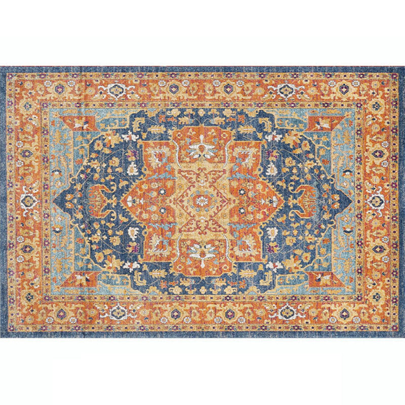 Multicolored Living Room Rug Oriental Geo Patterned Area Carpet Polypropylene Non-Slip Backing Pet Friendly Indoor Rug Yellow Clearhalo 'Area Rug' 'Moroccan' 'Rugs' Rug' 2296378