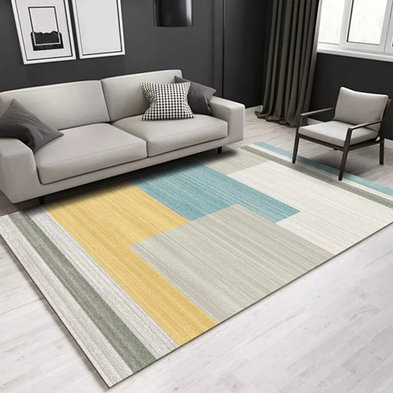 Multi Colored Geometric Pattern Rug Polypropylene Modern Indoor Rug Easy Care Pet Friendly Area Carpet in Living Room Light Khaki Clearhalo 'Area Rug' 'Modern' 'Rugs' Rug' 2300085