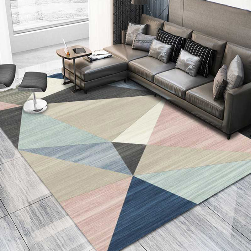 Multi Colored Geometric Pattern Rug Polypropylene Modern Indoor Rug Easy Care Pet Friendly Area Carpet in Living Room Clearhalo 'Area Rug' 'Modern' 'Rugs' Rug' 2300086