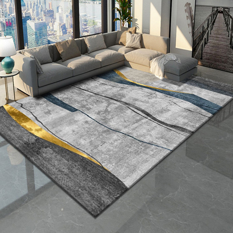 Novelty Living Room Rug Multi Colored Geometric Indoor Rug Polypropylene Non-Slip Backing Pet Friendly Carpet Clearhalo 'Area Rug' 'Modern' 'Rugs' Rug' 2300094