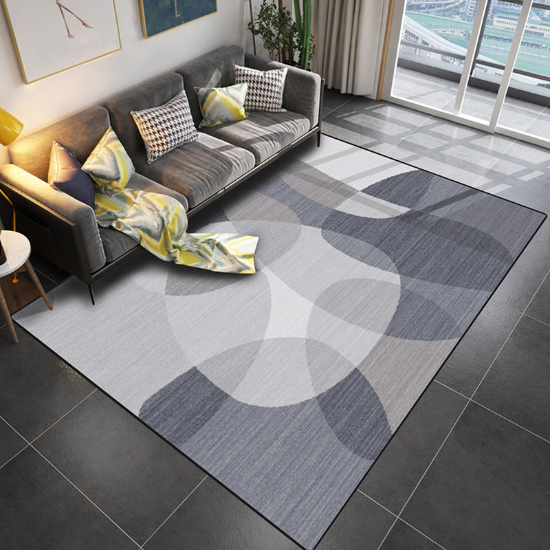 Natural Living Room Rug Multi Colored Geometric Print Indoor Rug Synthetics Non-Slip Backing Washable Area Carpet Grey Clearhalo 'Area Rug' 'Modern' 'Rugs' Rug' 2300126