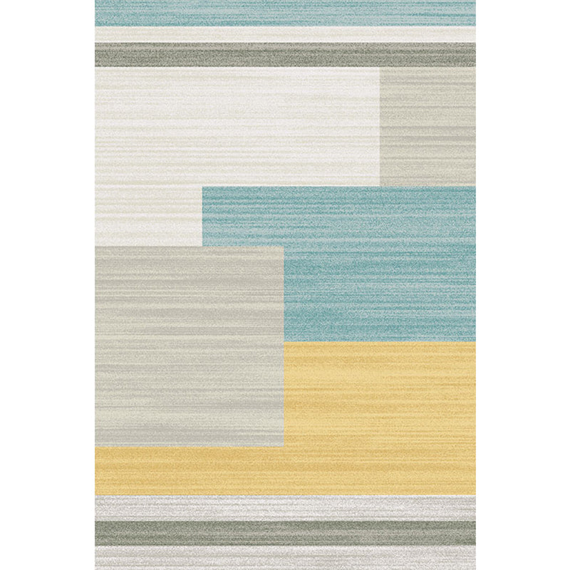 Scandinavian Living Room Rug Multi Color Geometric Pattern Area Carpet Polyster Pet Friendly Easy Care Rug Clearhalo 'Area Rug' 'Modern' 'Rugs' Rug' 2300504