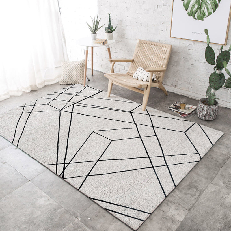 Trendy Living Room Rug Multi Colored Geometric Indoor Rug Synthetics Non-Slip Backing Pet Friendly Carpet Grey Clearhalo 'Area Rug' 'Modern' 'Rugs' Rug' 2300533