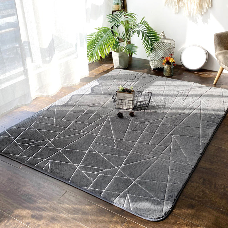 Relaxing Abstract Printed Rug Multi Colored Polypropylene Indoor Rug Anti-Slip Backing Pet Friendly Carpet for Bedroom Grey Clearhalo 'Area Rug' 'Modern' 'Rugs' Rug' 2300585