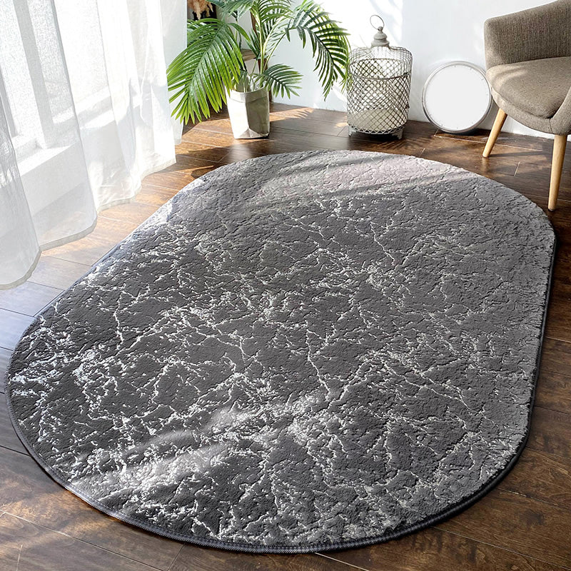 Relaxing Abstract Printed Rug Multi Colored Polypropylene Indoor Rug Anti-Slip Backing Pet Friendly Carpet for Bedroom Dark Gray 6'7" x 9'6" Clearhalo 'Area Rug' 'Modern' 'Rugs' Rug' 2300586