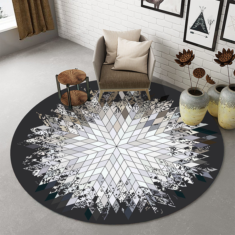 Natural Living Room Rug Multi-Colored Abstract Print Indoor Rug Cotton Blend Easy Care Washable Carpet Clearhalo 'Area Rug' 'Modern' 'Rugs' Rug' 2300621