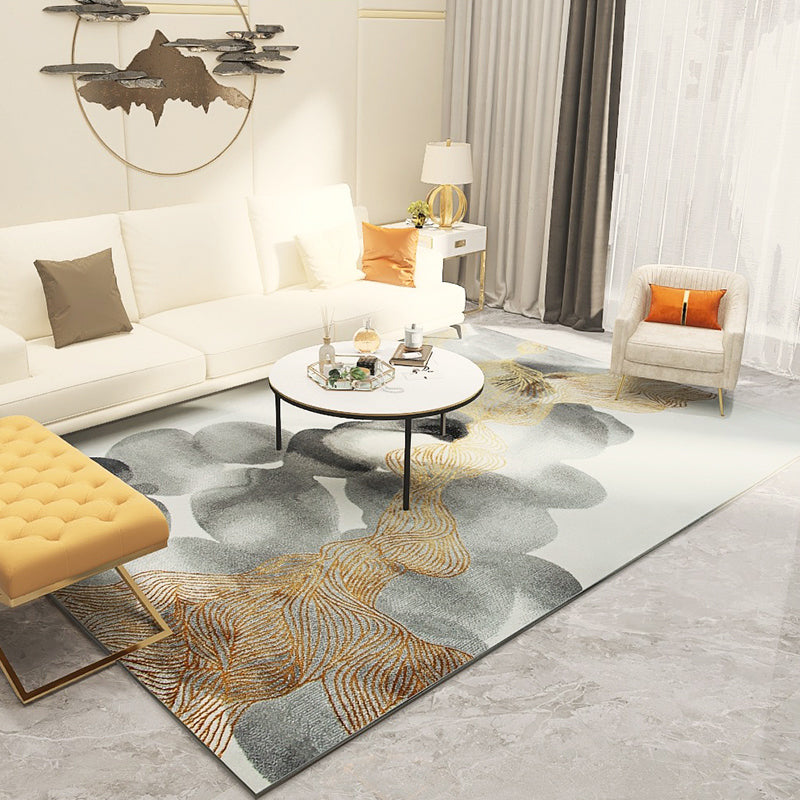 Novelty Abstract Pattern Rug Multi Colored Polypropylene Area Rug Easy Care Pet Friendly Carpet for Living Room Light Brown Clearhalo 'Area Rug' 'Modern' 'Rugs' Rug' 2300703