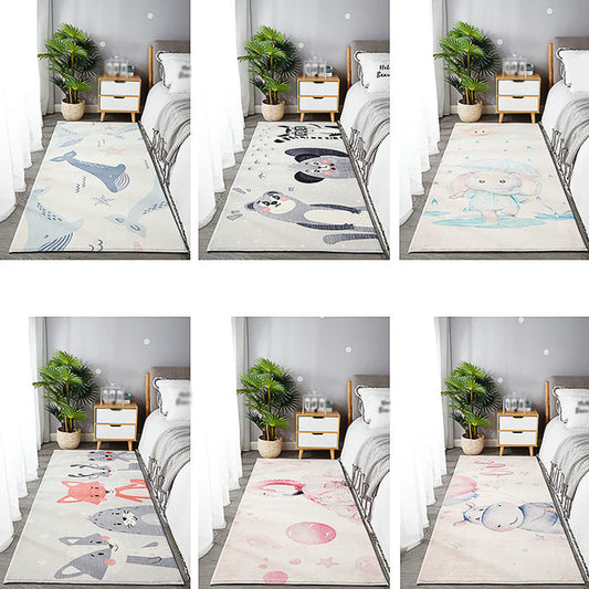 Multi Colored Relaxing Rug Polypropylene Cartoon Print Area Rug Non-Slip Backing Pet Friendly Washable Carpet for Room Clearhalo 'Area Rug' 'Modern' 'Rugs' Rug' 2300956