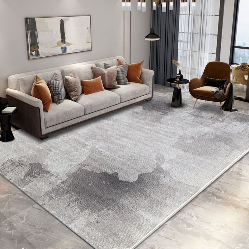 Steampunk Living Room Rug Multi Color Abstract Pattern Area Carpet Polyster Easy Care Pet Friendly Indoor Rug Black Gray-White Clearhalo 'Area Rug' 'Rug' 2301147