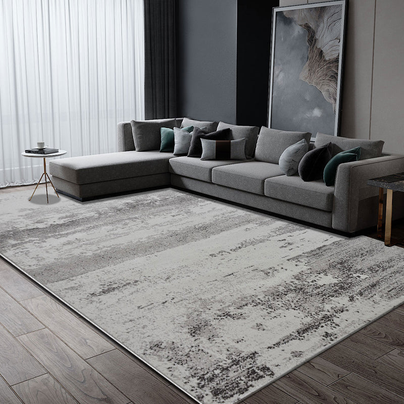 Steampunk Living Room Rug Multi Color Abstract Pattern Area Carpet Polyster Easy Care Pet Friendly Indoor Rug Dark Gray-Black Clearhalo 'Area Rug' 'Rug' 2301149