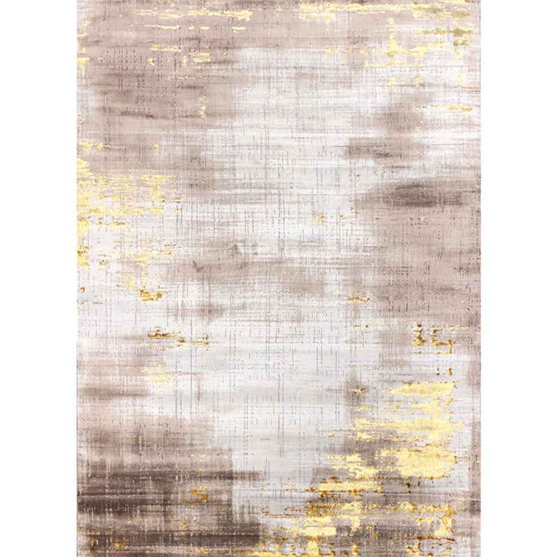 Industrial Living Room Rug Multi Color Abstract Rug Cotton Blend