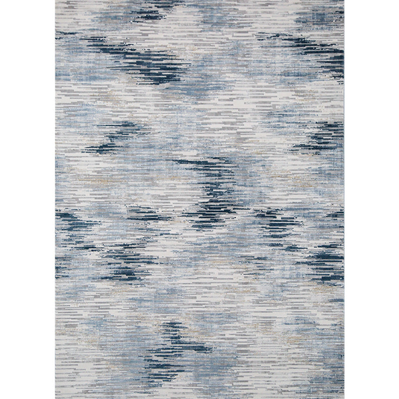 Industrial Living Room Rug Multi Color Abstract Rug Cotton Blend