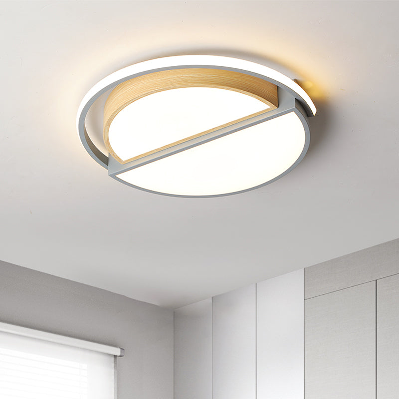 LED Round Flush Ceiling Light Nordic Creative Acrylic Flush Mount Lighting for Bedroom Clearhalo 'Ceiling Lights' 'Close To Ceiling Lights' 'Close to ceiling' 'Flush mount' Lighting' 2307461