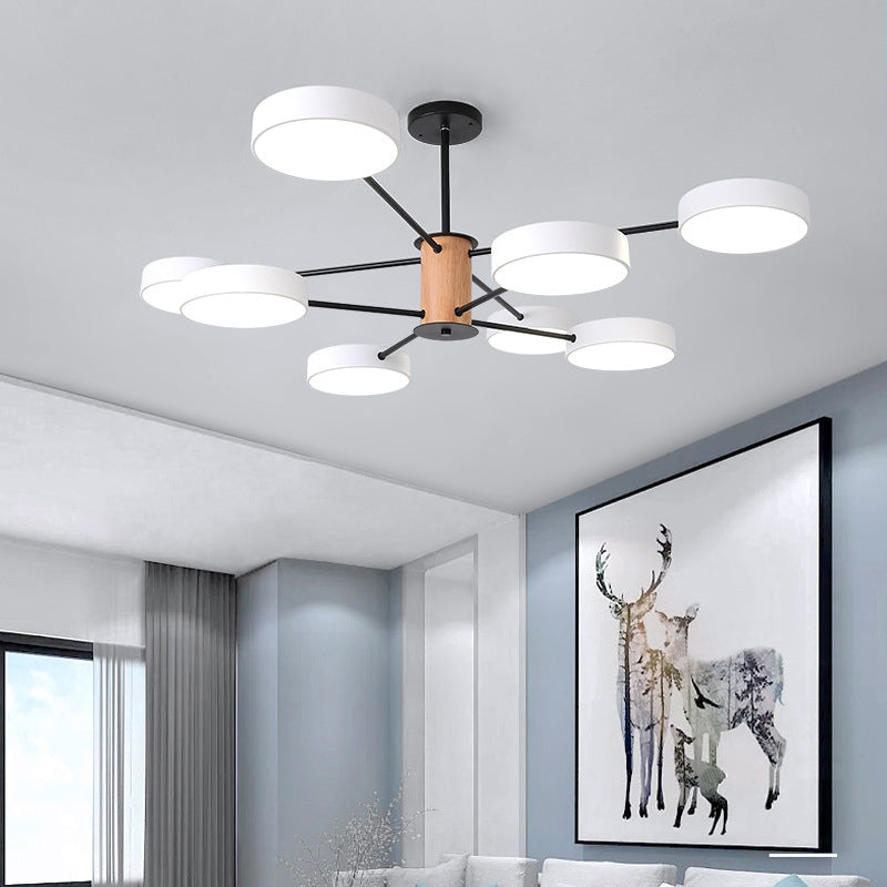 Nordic Branching Chandelier Lighting Acrylic Living Room LED Hanging Ceiling Light Clearhalo 'Ceiling Lights' 'Chandeliers' Lighting' options 2307609