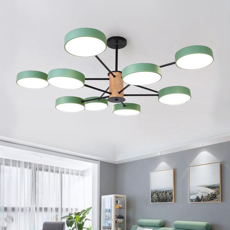 Nordic Branching Chandelier Lighting Acrylic Living Room LED Hanging Ceiling Light Clearhalo 'Ceiling Lights' 'Chandeliers' Lighting' options 2307610