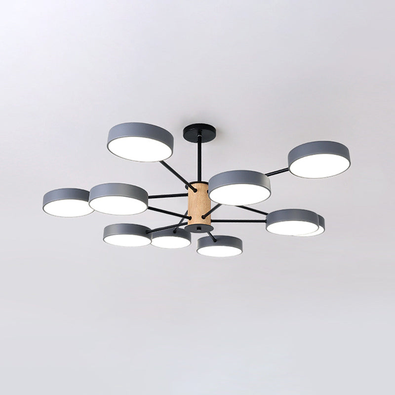 Nordic Branching Chandelier Lighting Acrylic Living Room LED Hanging Ceiling Light Clearhalo 'Ceiling Lights' 'Chandeliers' Lighting' options 2307614