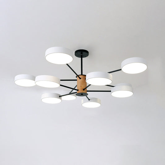 Nordic Branching Chandelier Lighting Acrylic Living Room LED Hanging Ceiling Light Clearhalo 'Ceiling Lights' 'Chandeliers' Lighting' options 2307615