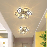 Ultra-Thin Flush Mount Spotlight Modern Clear Crystal Flushmount Ceiling Lamp for Corridor Clearhalo 'Ceiling Lights' 'Close To Ceiling Lights' 'Close to ceiling' 'Flush mount' Lighting' 2308083