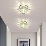 Contemporary Lotus Blossom Ceiling Flush Light Clear Crystal Corridor LED Flush Mount Fixture Clearhalo 'Ceiling Lights' 'Close To Ceiling Lights' 'Close to ceiling' 'Flush mount' Lighting' 2310779