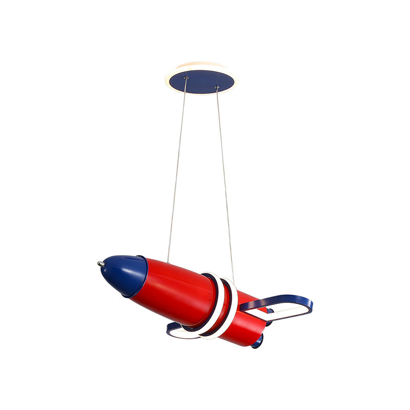 Red and Blue Satellite Pendant Light Cartoon LED Acrylic Chandelier for Baby Room Clearhalo 'Ceiling Lights' 'Chandeliers' Lighting' options 2310948