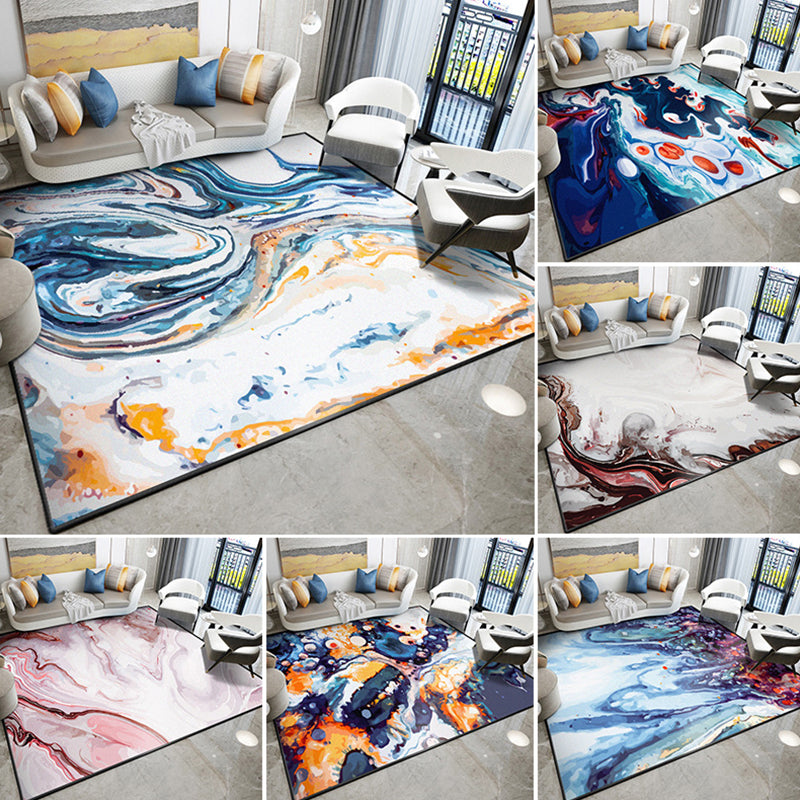 Dazzling Modern Rug Multicolor Abstract Print Rug Non-Slip Machine Washable Stain Resistant Rug for Drawing Room Clearhalo 'Area Rug' 'Modern' 'Rugs' Rug' 2317048