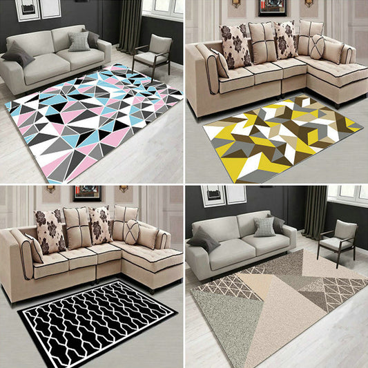 Decorative Multi Color Contemporary Rug Synthetics 3D Geometric Pattern Rug Washable Pet-Friendly Non-Slip Rug for Drawing Room Clearhalo 'Area Rug' 'Modern' 'Rugs' Rug' 2317262