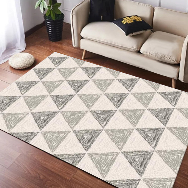 Simple Nordic Style Rug Multi Colored Geometric Print Carpet Washable Non-Slip Stain Resistant Rug for Home Light Coffee Clearhalo 'Area Rug' 'Modern' 'Rugs' Rug' 2317321